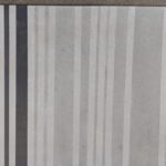 Coastal Stripe Gray floor cloth by Addie Peet.