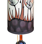 Table Lamp w/Tall Drum Shade by Loten Art Lighting.