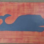 Whale Madada floor cloth by Addie Peet.