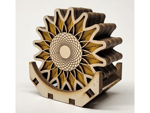 Sunflower coasters by Baltic by Design.